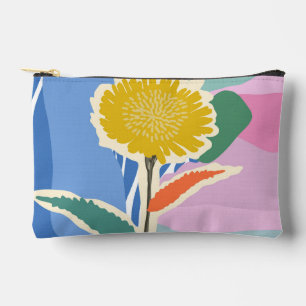 Abstraktes Florales Löwenzahn-Farbblock Modern Zubehörtasche