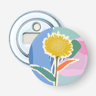 Abstraktes Florales Löwenzahn-Farbfeld Modern Flaschenöffner