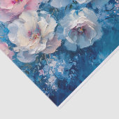 Abstraktes Florals Rosa Ölgemälde Dekoupage Seidenpapier (Ausschnitt)