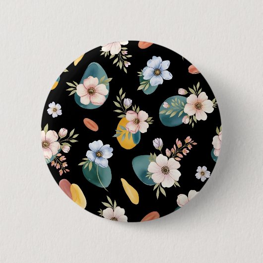 Abstraktes, florierbares Design Button (Vorderseite)