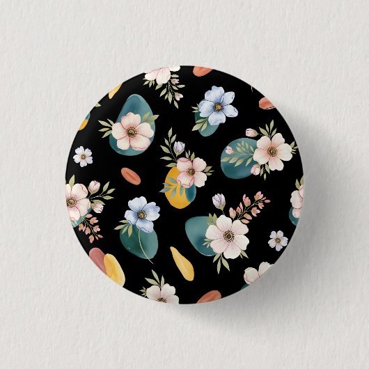 Abstraktes, florierbares Design Button (Vorderseite)