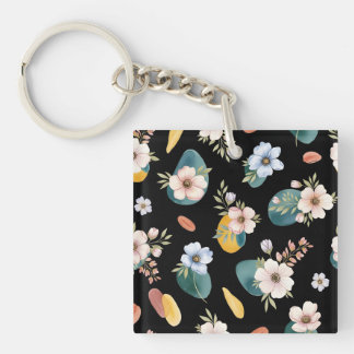 Abstraktes, florierbares Design Schlüsselanhänger