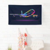 Abstraktes Flugzeug Banner (Insitu)