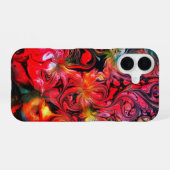 Abstraktes Fluid Art Design iPhone 16 Hülle (Rückseite (Horizontal))