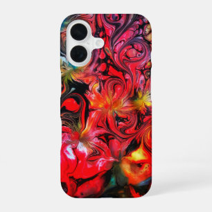 Abstraktes Fluid Art Design iPhone 16 Hülle