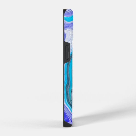 Abstraktes Fluid Art iPhone Hülle (Rechte Seite)