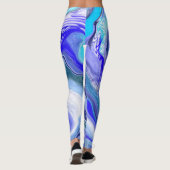 Abstraktes Fluid Art Leggings (Rückseite)