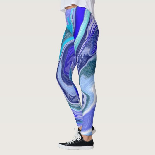 Abstraktes Fluid Art Leggings (Links)