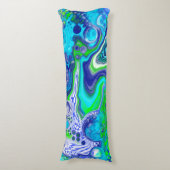 Abstraktes Fluid Art Seitenschläferkissen (Vorderseite Vertikal)