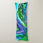 Abstraktes Fluid Art Seitenschläferkissen (Rückseite (Vertikal))