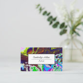 Abstraktes Fluid Art Visitenkarte (Stehend Vorderseite)