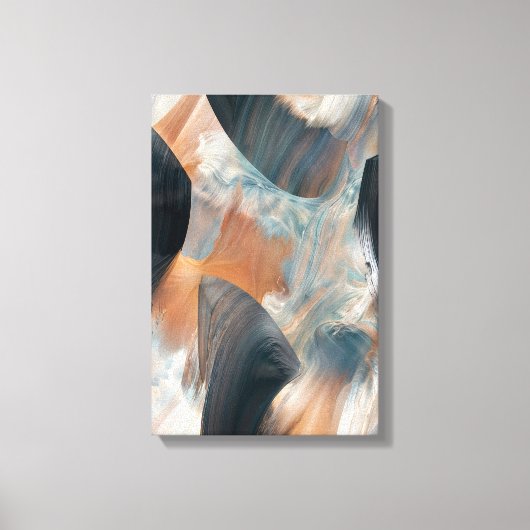 Abstraktes Fluid Dreamscape Flow Art Leinwanddruck (Vorderseite)