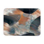 Abstraktes Fluid Dreamscape Flow Art Magnet (Horizontal)