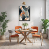 Abstraktes Fluid Dreamscape Flow Art Poster