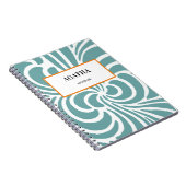 Abstraktes Fluid-Natur-Muster Notizblock (Rechte Seite)