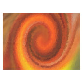 Abstraktes, flüssig orangefarbenes Feuer Tischdecke (Vorderseite (Horizontal))