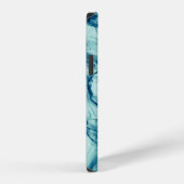 Abstraktes, flüssiges, modernes Design iPhone Hülle (Rechte Seite)