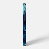 Abstraktes, flüssiges, modernes Design iPhone Hülle (Linke Seite)