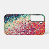 Abstraktes flüssiges Rotes Gel Samsung Galaxy Hülle (Rückseite (Horizontal))
