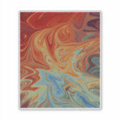 Abstraktes Flüssigkeitsmuster Aufkleber (Vorderseite)