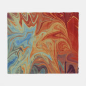 Abstraktes Flüssigkeitsmuster Fleecedecke (Vorderseite (Horizontal))