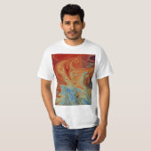 Abstraktes Flüssigkeitsmuster T-Shirt (Vorne ganz)