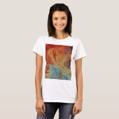 Abstraktes Flüssigkeitsmuster T-Shirt (Vorne ganz)