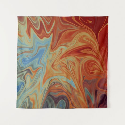 Abstraktes Flüssigkeitsmuster Wandteppich (Vorderseite (Horizontal))