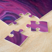 Abstraktes Flüssigkunst-Puzzle in lebendigen Farbe Puzzle (Seite)