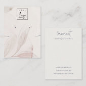 Abstraktes Folio-Logo für Wasserfarben, das eine K Visitenkarte (Vorne/Hinten)