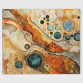 Abstraktes Fossil Wrapping Paper Geschenkpapier (Flach)