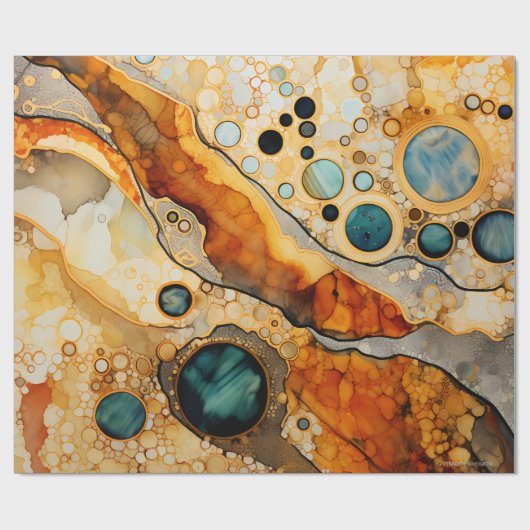 Abstraktes Fossil Wrapping Paper Geschenkpapier (Flach)