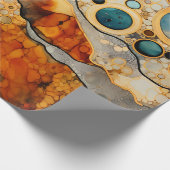 Abstraktes Fossil Wrapping Paper Geschenkpapier (Ecke)