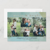 Abstraktes Foto Collage Urlaub Ca Feiertagspostkarte (Vorne/Hinten)