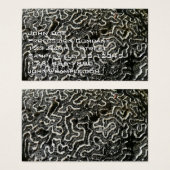 Abstraktes Foto der Schwarzen und Weißen Koralle I (Vorne & Hinten)