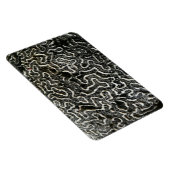 Abstraktes Foto der Schwarzen und Weißen Koralle I Magnet (Rechte Seite)