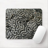 Abstraktes Foto der Schwarzen und Weißen Koralle I Mousepad (Mit Mouse)