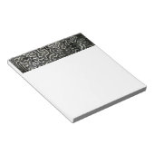 Abstraktes Foto der Schwarzen und Weißen Koralle I Notizblock (angewinkelt)