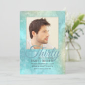 Abstraktes Foto Einladung (Stehend Vorderseite)