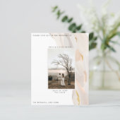 Abstraktes Foto Einladung zur Hochzeit (Stehend Vorderseite)