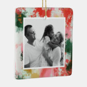 Abstraktes Foto für Weihnachten Keramikornament (Rechts)