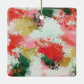 Abstraktes Foto für Weihnachten Keramikornament (Rückseite)
