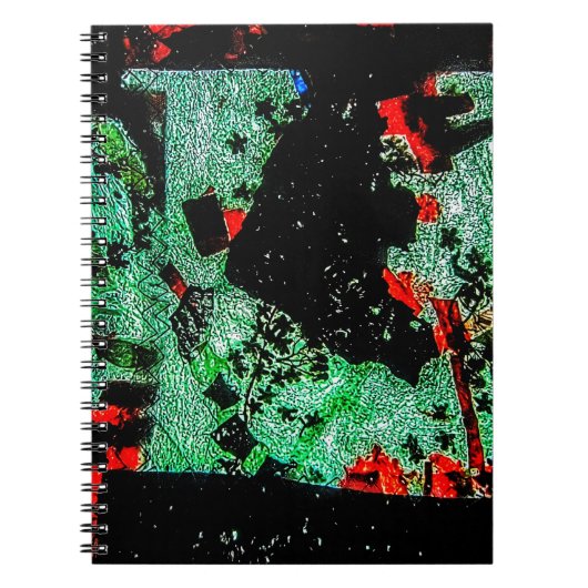 Abstraktes Foto mit trockener Blume Notizblock (Vorderseite)