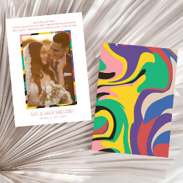 Abstraktes Foto Modernes Dankeskarte