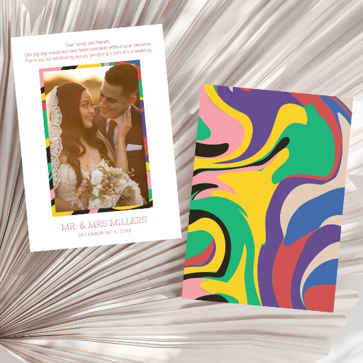 Abstraktes Foto Modernes Dankeskarte