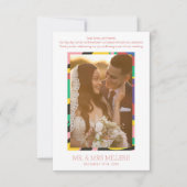 Abstraktes Foto Modernes Dankeskarte (Vorderseite)