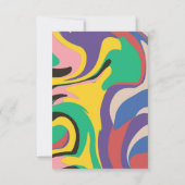 Abstraktes Foto Modernes Dankeskarte (Rückseite)