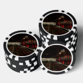 Abstraktes Foto-Pokerjeton, Building Pokerchips (Stapel)