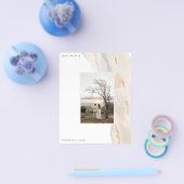 Abstraktes Foto Save the Date Flyer (Einzeln)