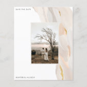 Abstraktes Foto Save the Date Flyer (Vorne)